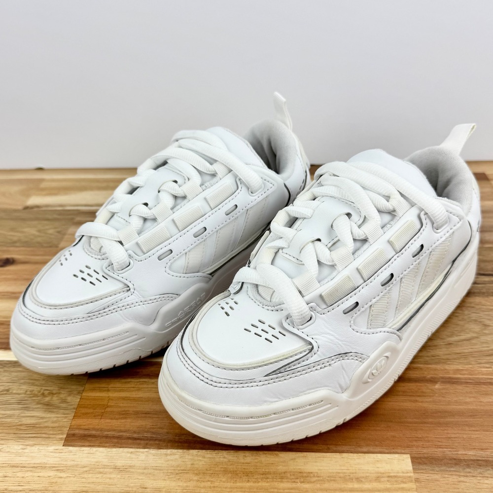 Adidas Originals Adi2000 White Cloud Leather Sneakers Athletic Shoes Women's 4.5